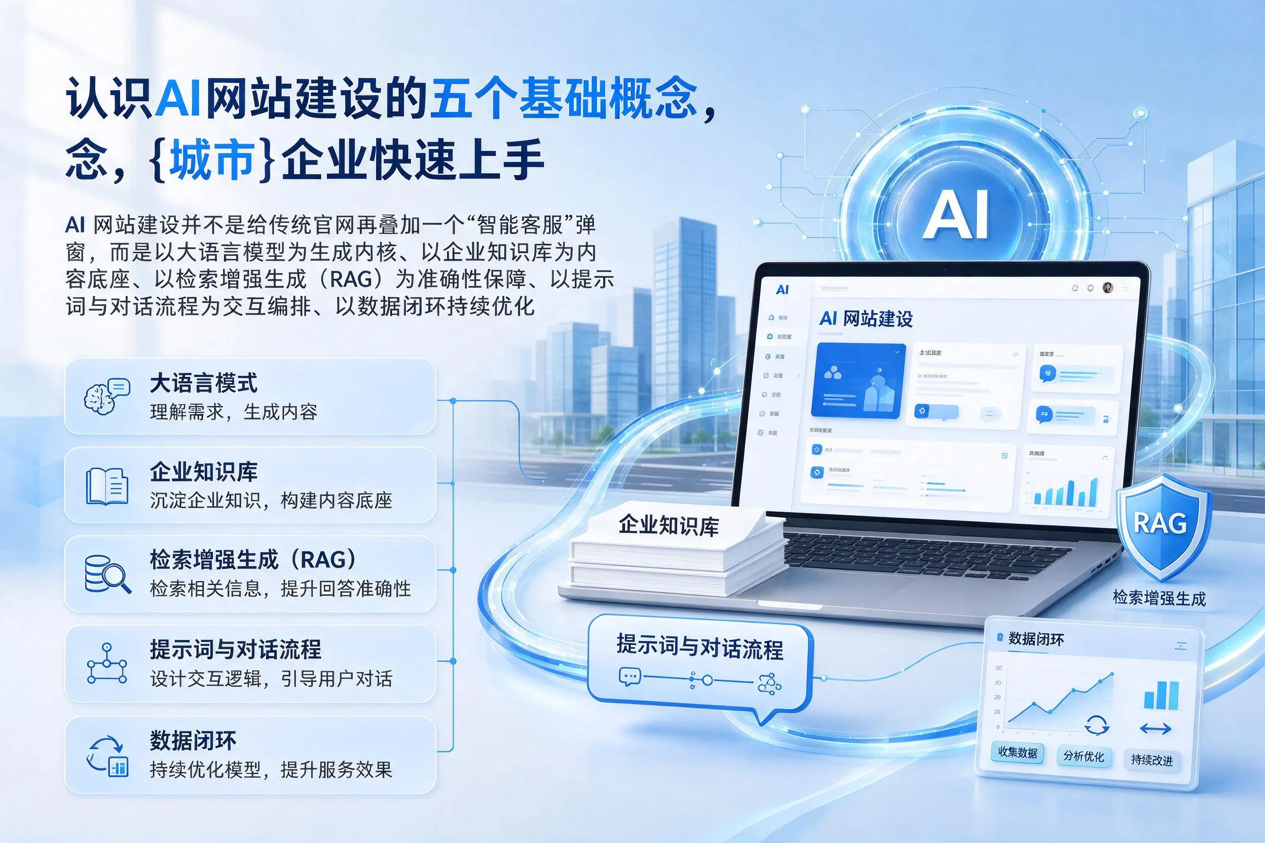 认识AI网站建设的五个基础概念，红河企业快速上手