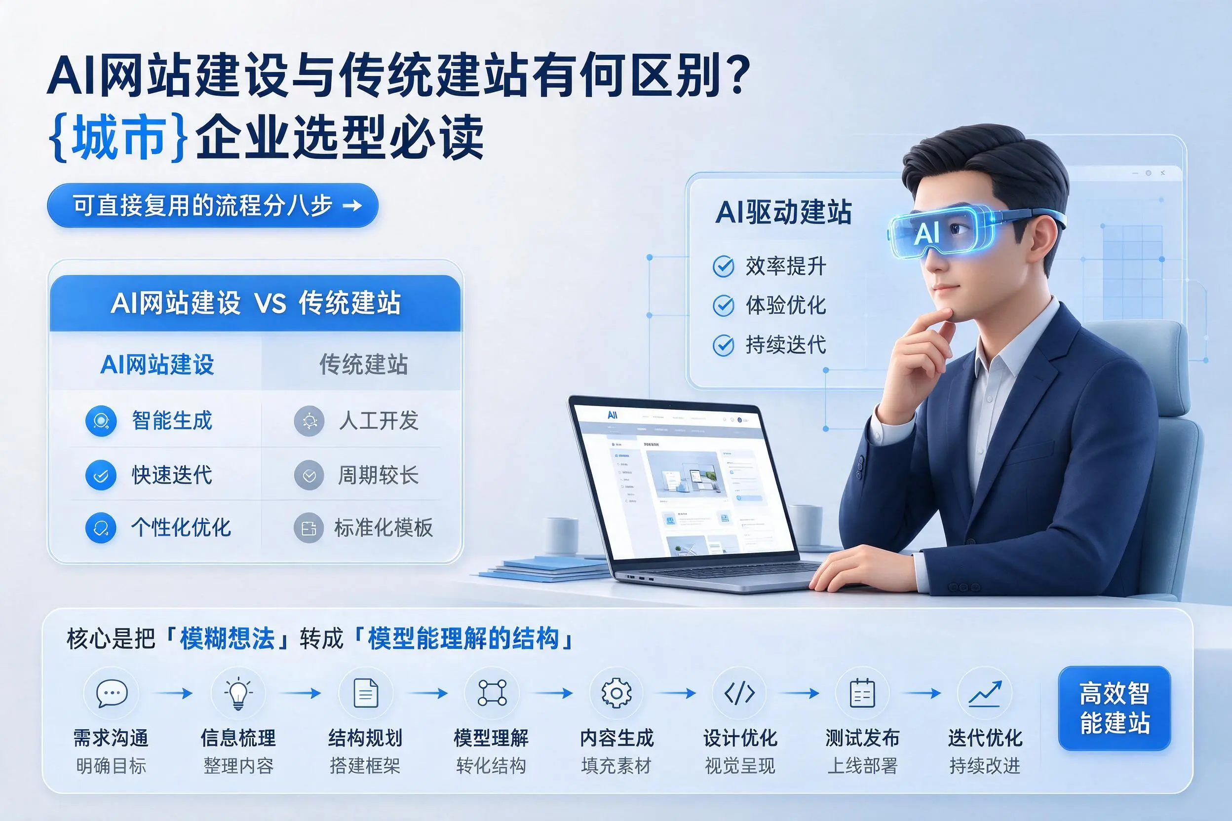 AI网站建设与传统建站有何区别？红河企业选型必读