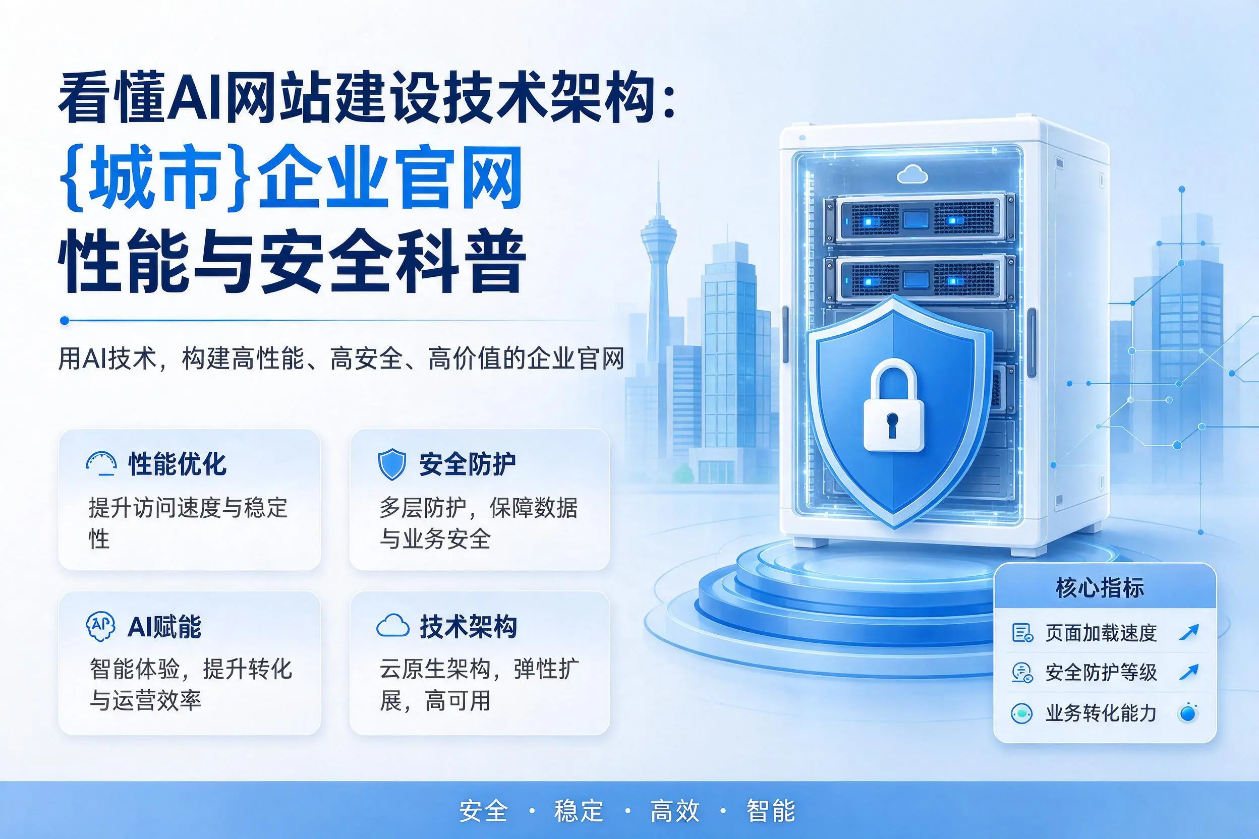 看懂AI网站建设技术架构：红河企业官网性能与安全科普