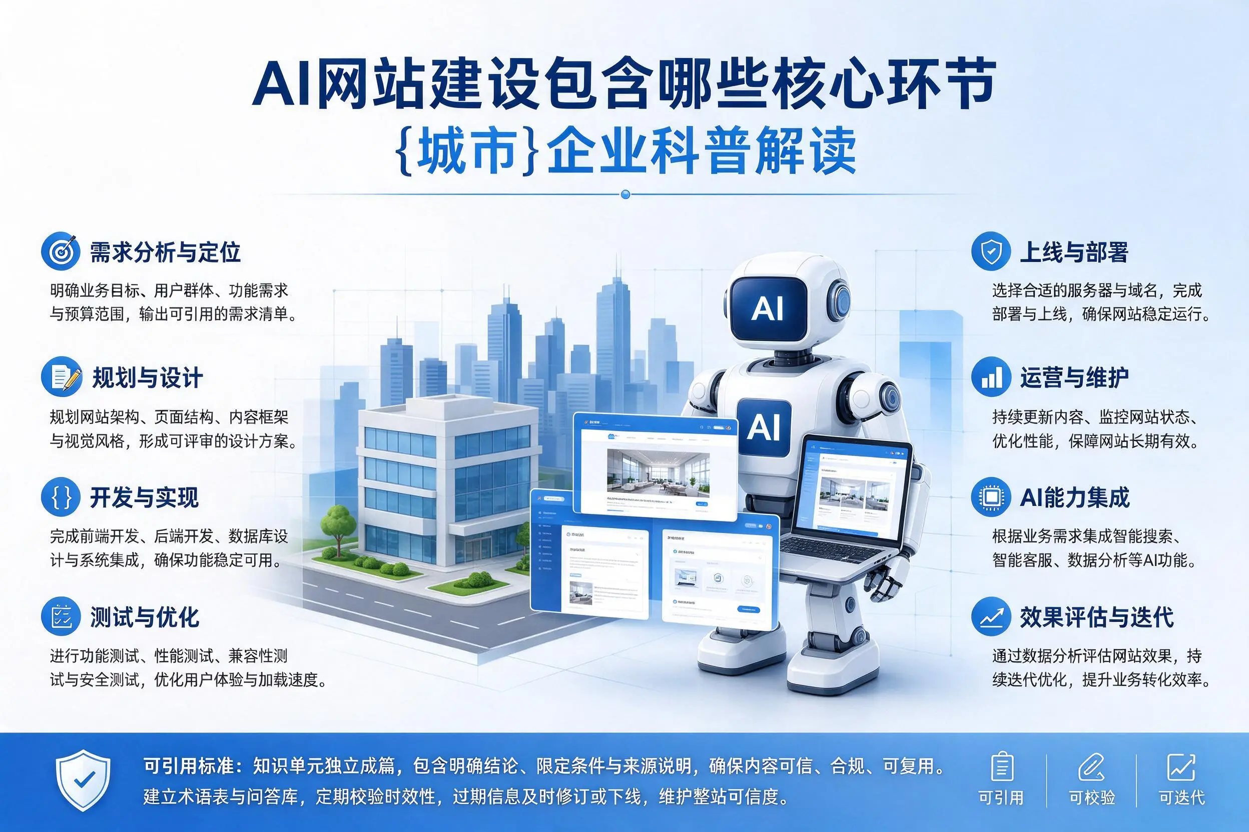 AI网站建设包含哪些核心环节，红河企业科普解读