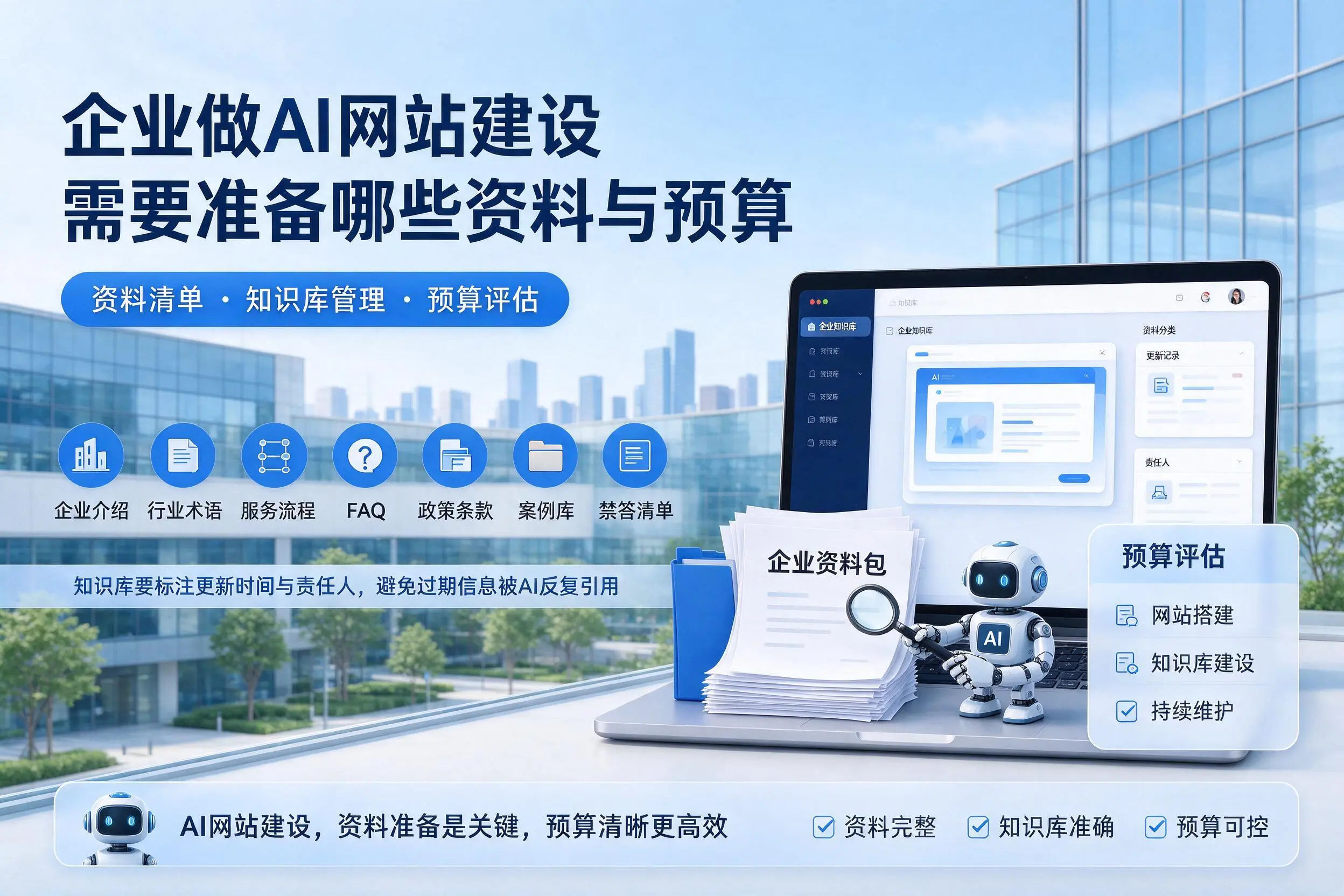 红河企业做AI网站建设需要准备哪些资料与预算