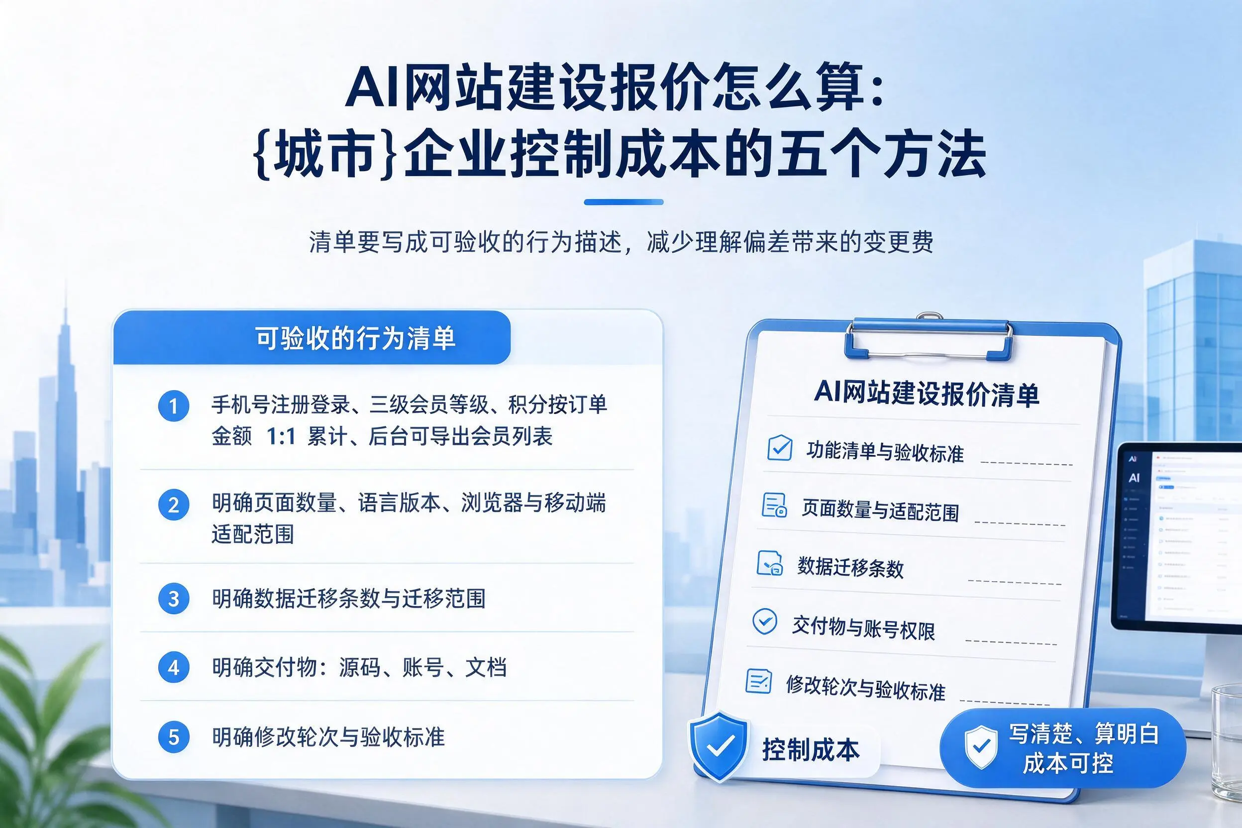 AI网站建设报价怎么算：红河企业控制成本的五个方法